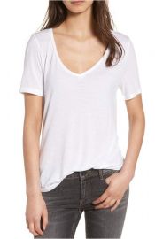 BP  Raw Edge V-Neck Tee at Nordstrom